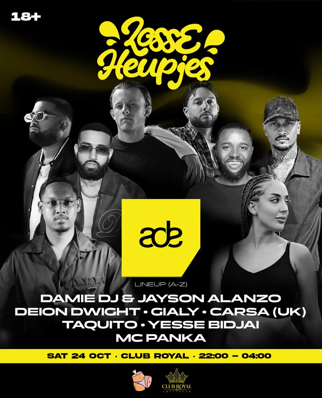 LOSSE HEUPJES ADE, 24 October 2026, Club Royal Amsterdam